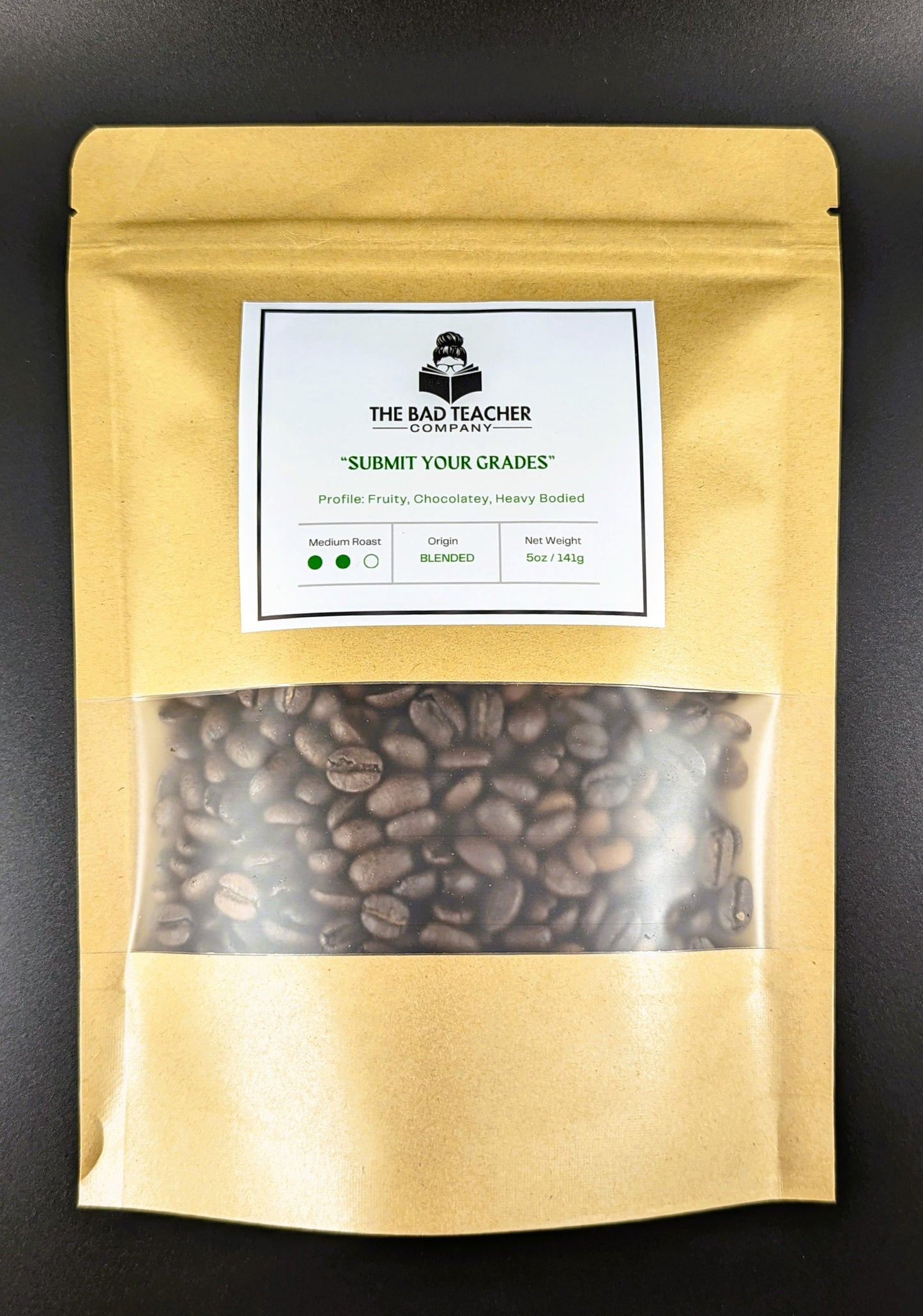 Submit Your Grades Coffee- Moka Java Medium Roast, Whole Bean Coffee