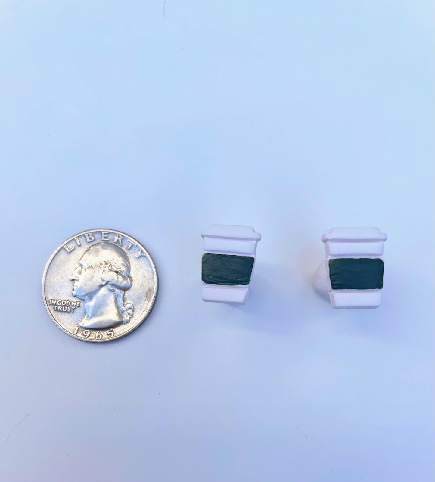 Educator Fashion: Coffee Cup Clay Stud Earrings