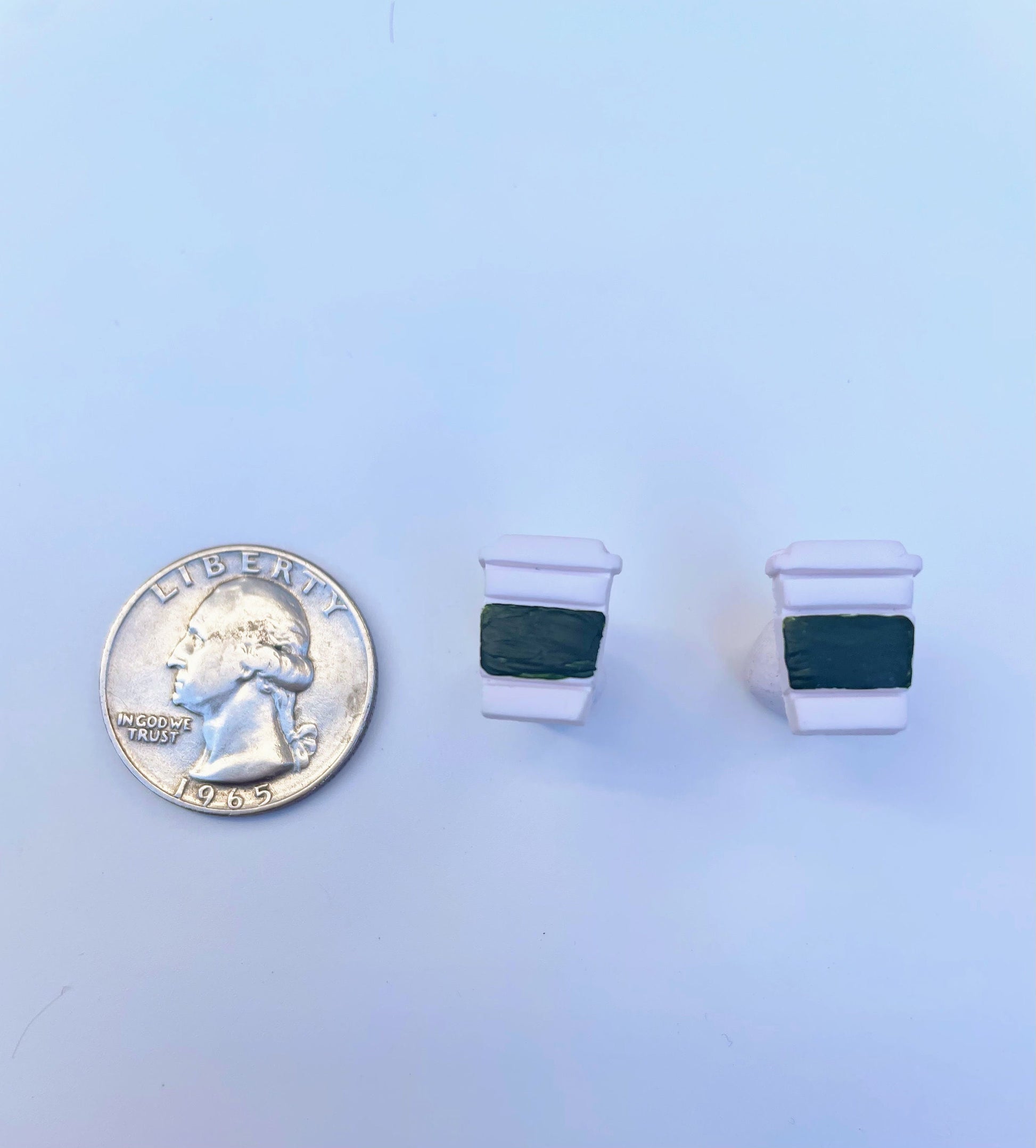 Educator Fashion: Coffee Cup Clay Stud Earrings