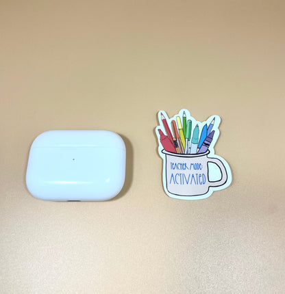 Teacher Mode Activated Vinyl Sticker