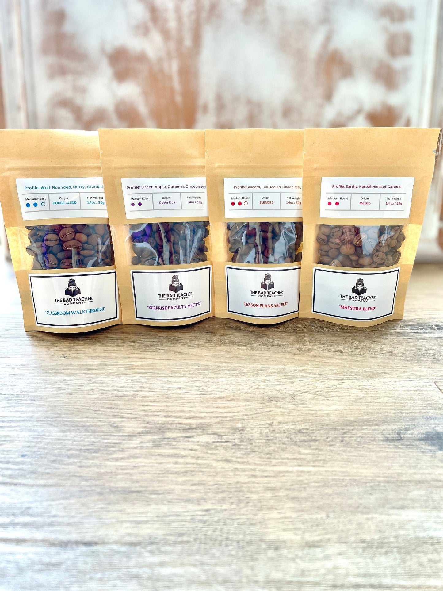Fresh Roasted Whole Bean Coffee Christmas Sampler Box