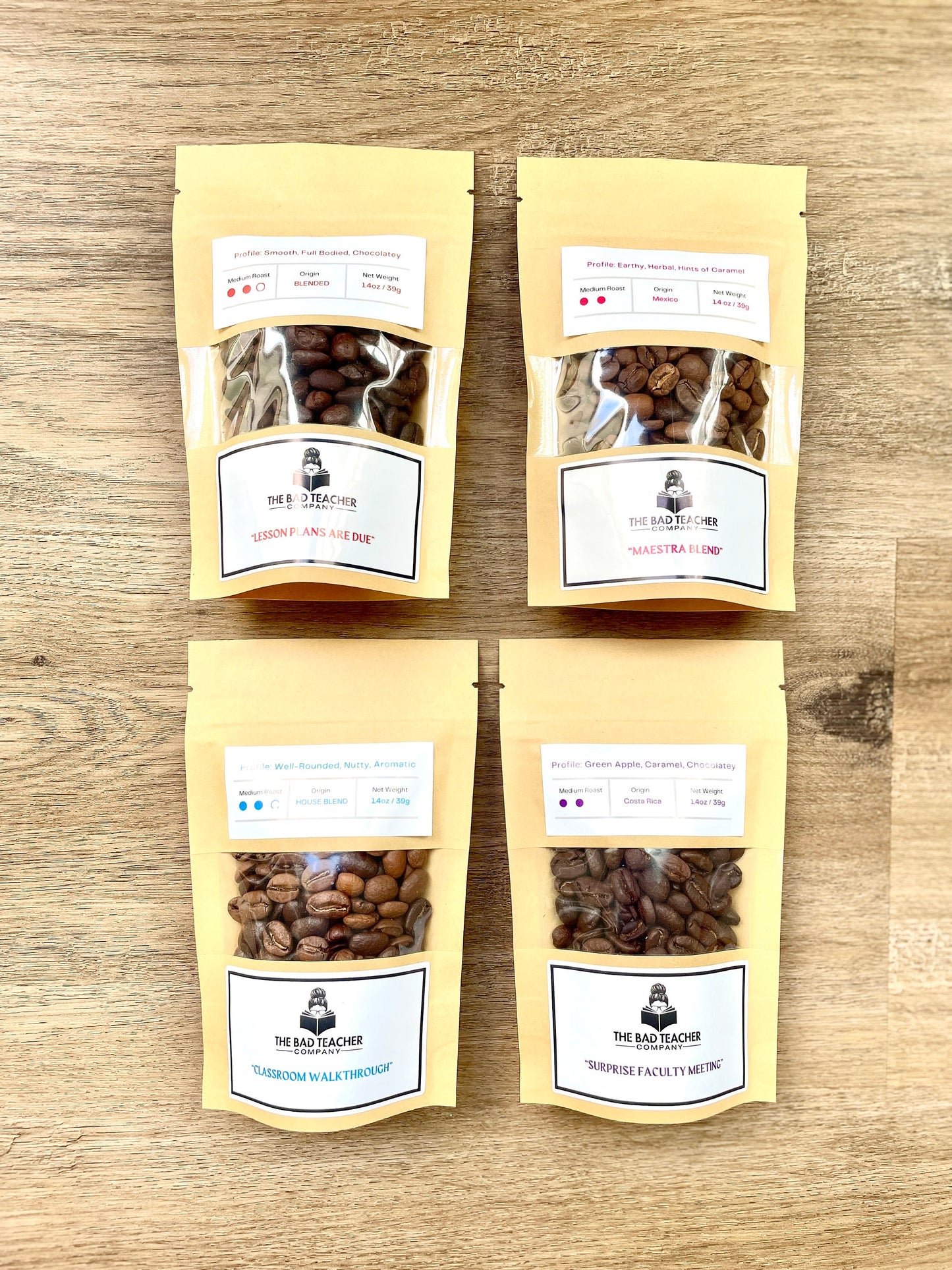 Fresh Roasted Whole Bean Coffee Christmas Sampler Box